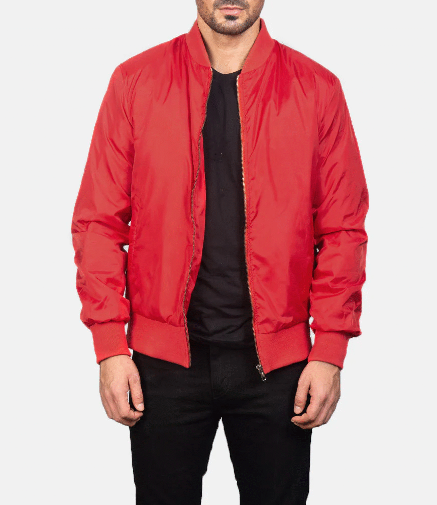 Zack Red Bomber Jacket